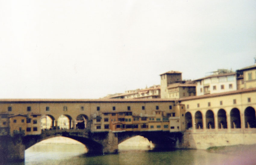 The Ponte Vecchio in Florence, Italy.