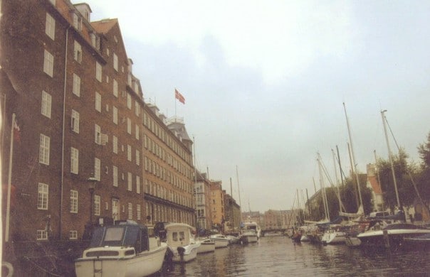 Christianshaven District in Copenhagen Denmark