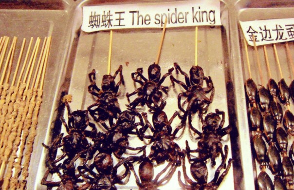 Spider King is a polular snack in Beijing, China