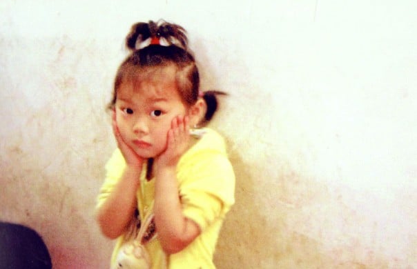 Young girl in kindergarten. Fengdu, China