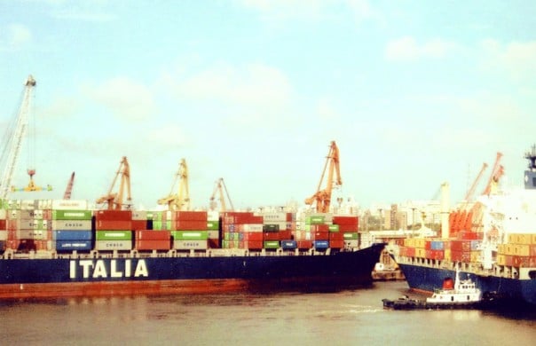 container ships in Buenos Aires