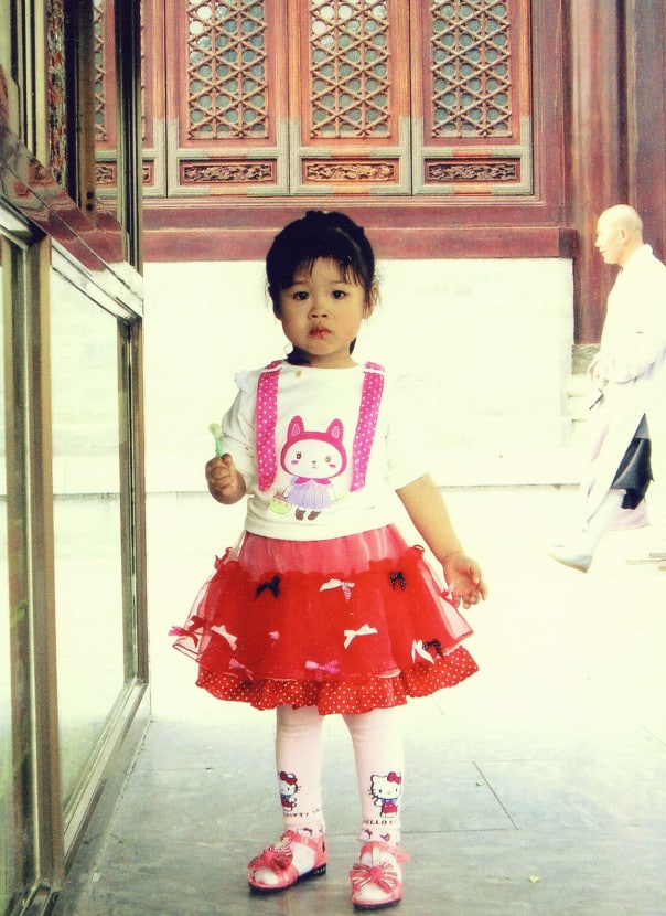 Adorable girl in Shaanxi Province China