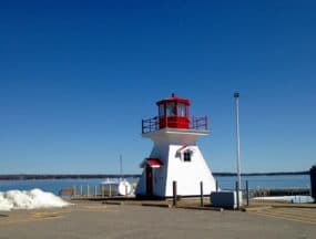 Lighthouse, Richard's Landing, St. Joseph's Island; 30 miles east of Sault Ste. Marie, Ontario.