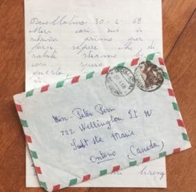 Technology helps Saroo find his birth family. This is a 1968 letter to my grandfather in Canada from relatives in the Italian village he’d left 60 years prior.