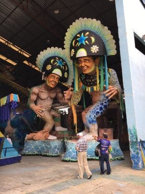 Floats from the June 2017 Boi Bumba Festival, Parintins, Brazil.