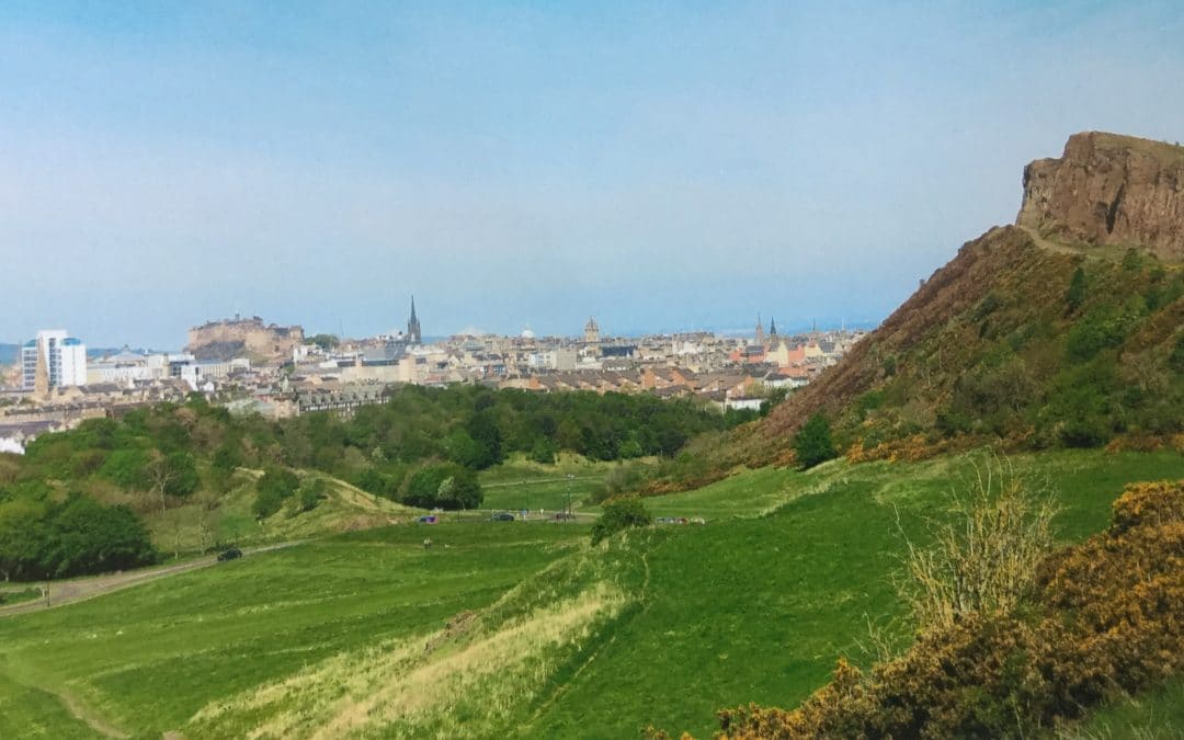 Salisbury Crags, Edinburgh, Scotland.