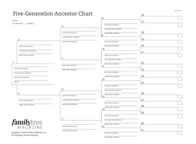  Five Generation Ancestor Chart