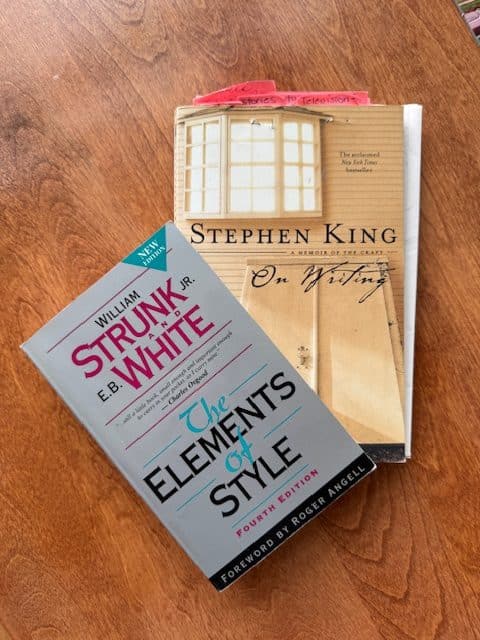 Two books stacked